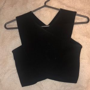 Black crop top
